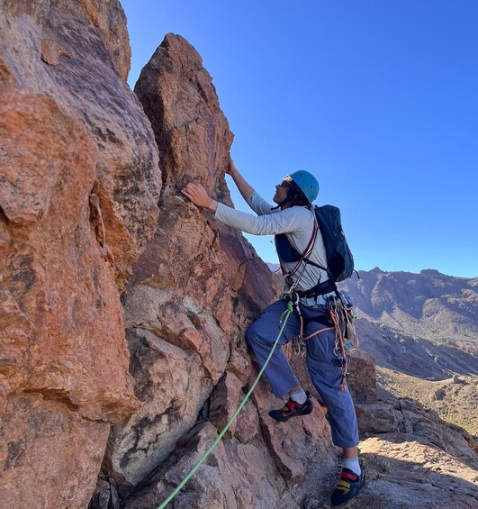 Picture 4 for Activity Tenerife: Multi-Pitch Climbing Adventure 5