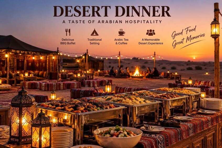 Doha Desert Safari: Sunset Dune Bashing Camp Access & Dinner 1