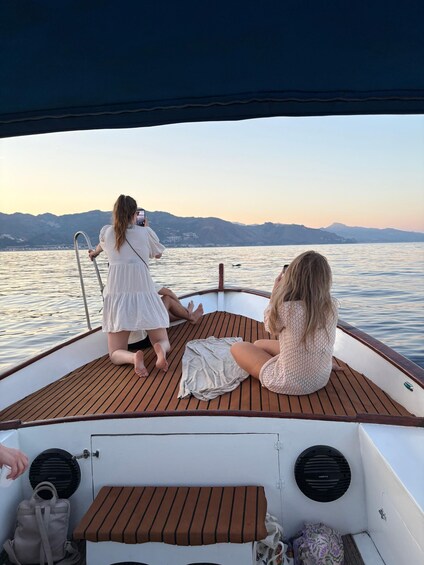 Picture 42 for Activity Giardini Naxos: Sunset Boat with Dolphins, Drinks & Dance 3
