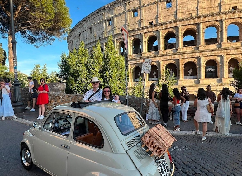 Rome: Dolce Vita Vintage Fiat 500 Experience with Prosecco 1