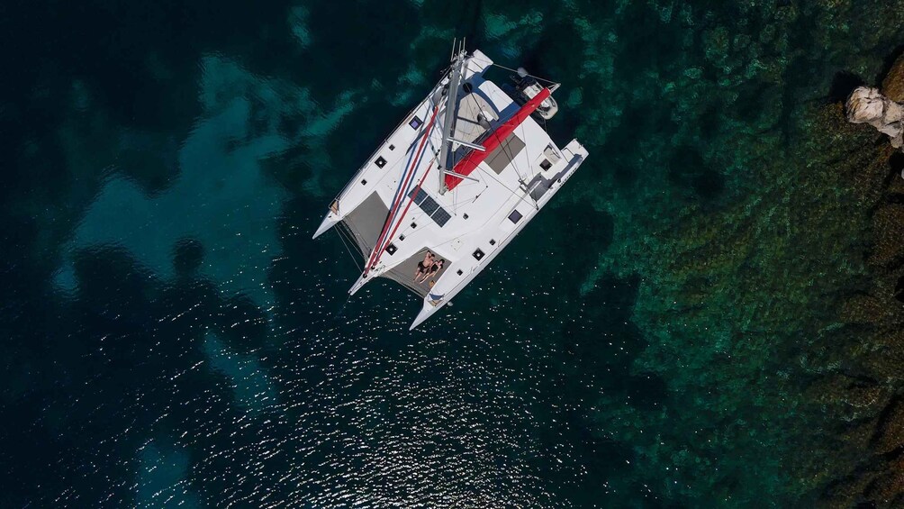 Picture 9 for Activity Egadi Islands: Catamaran Tour with On-Board Fresh Seafood Lunch 3