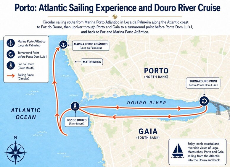 Porto: Atlantic Sailing Experience and Douro River Cruise 2