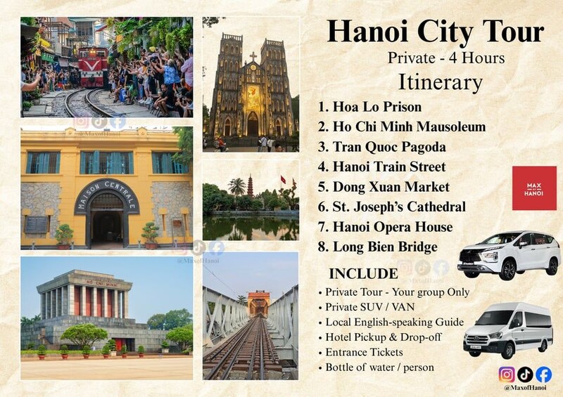 Private Hanoi City Tour Half-day & TrainStreet by MaxofHanoi 1