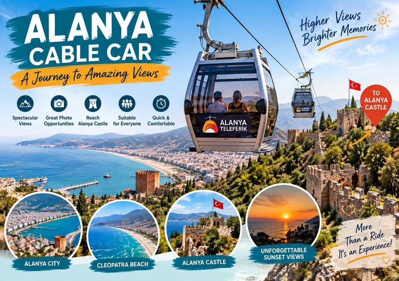 Alanya City Tour: Castle Views & Cable Car Transfer opt 1