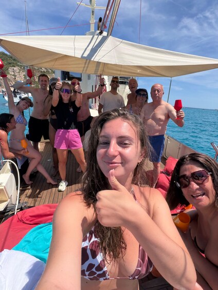 Picture 1 for Activity Golfo Aranci: All-Inclusive Private Day on a Luxury Yacht with Dolphins 3
