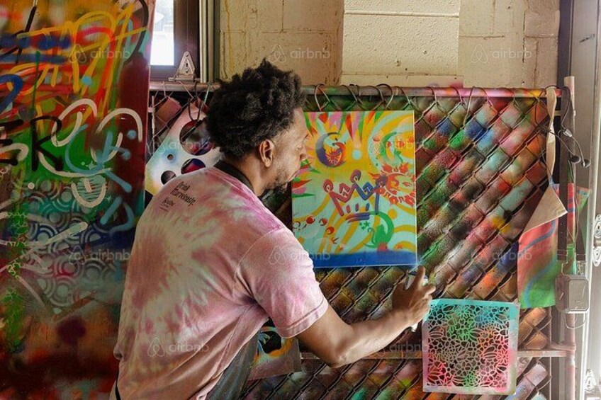 BYOB Spray Paint and Sip Workshop in Atlanta 1