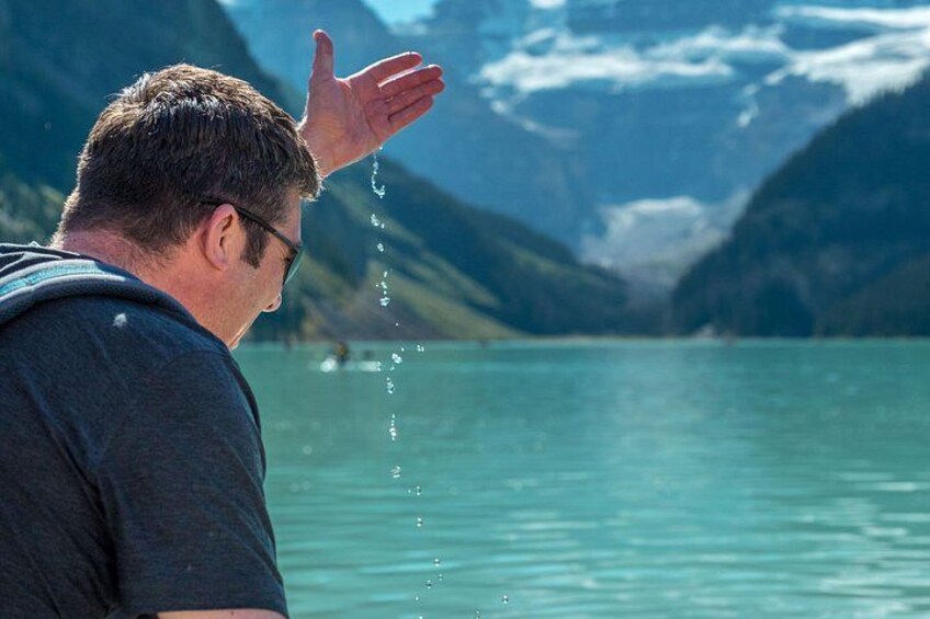 Take your time at iconic Lake Louise. 4