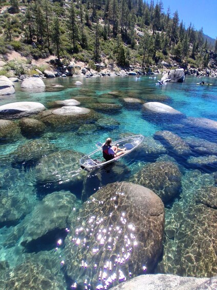 Picture 10 for Activity Sand Harbor Clear Kayak Tour in Lake Tahoe w/ Small Groups 3