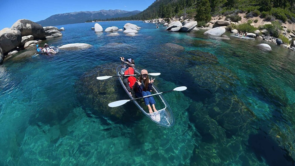 Picture 7 for Activity Sand Harbor Clear Kayak Tour in Lake Tahoe w/ Small Groups 2