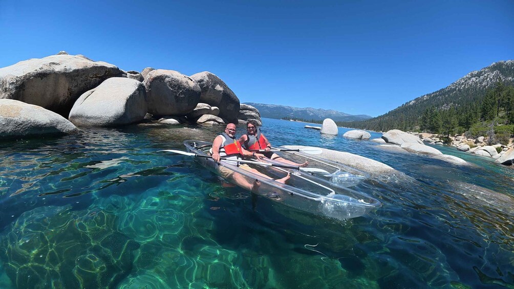 Picture 5 for Activity Sand Harbor Clear Kayak Tour in Lake Tahoe w/ Small Groups 5