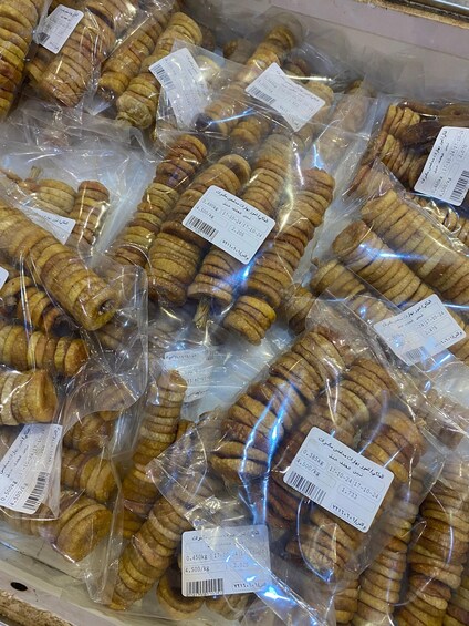 Packaged cookies with price tags. 3
