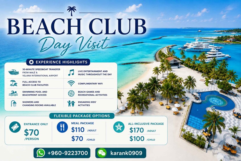 Picture 26 for Activity Malé & Hulhumalé: Pool & Beach Club Day Pass 2