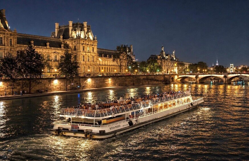 Picture 15 for Activity Paris: Evening Lights Cruise with Legendary Bateaux-Mouches 5