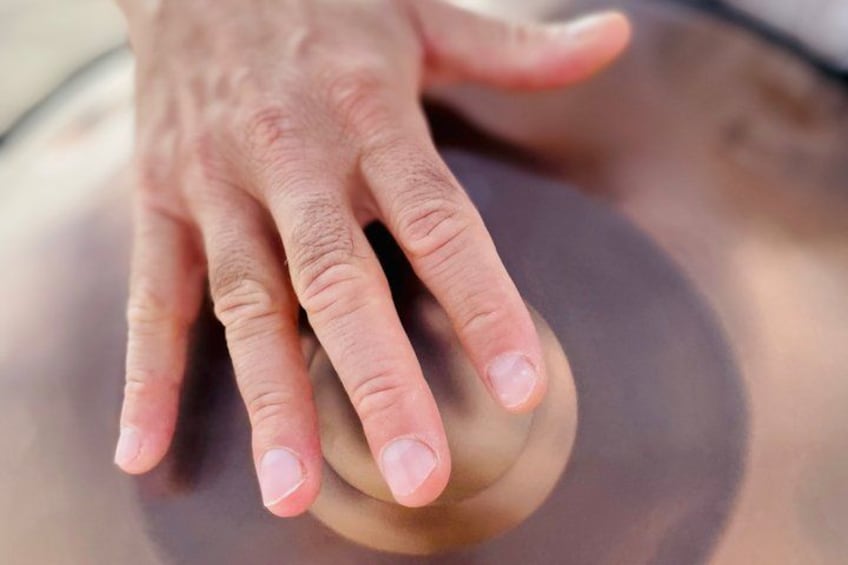 A hand with a visible fingernail. 3