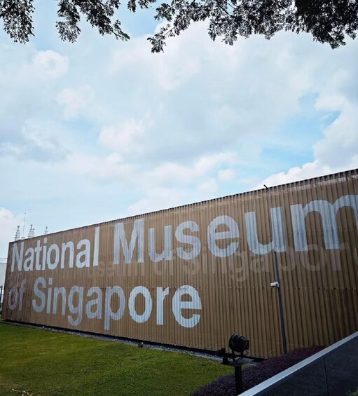 A large sign for the National Museum of Singapore. 3