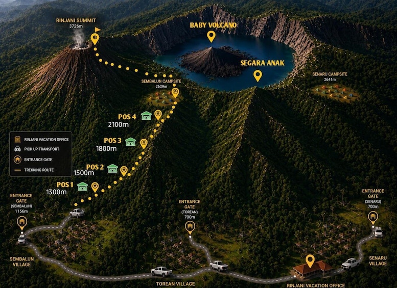 Sembalun: Mount Rinjani Summit 2-Day Shared Trekking Tour 1