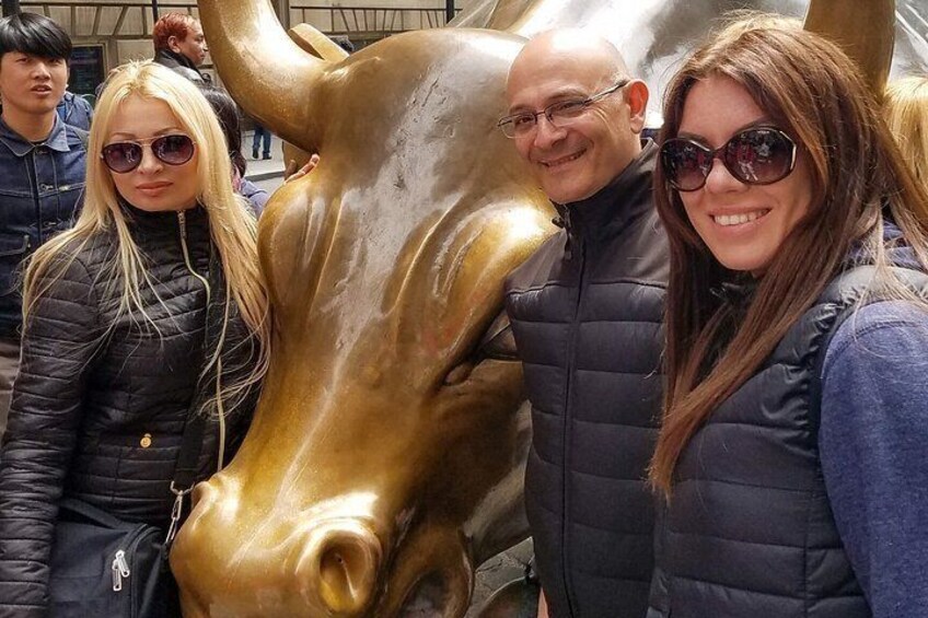 A golden statue of a horse's head. 5