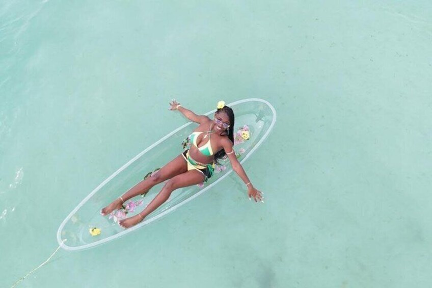 Negril 7-Mile Beach Glass Kayak Photoshoot 1