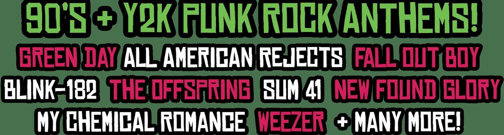 A list of 90s and 20s punk rock bands. 5