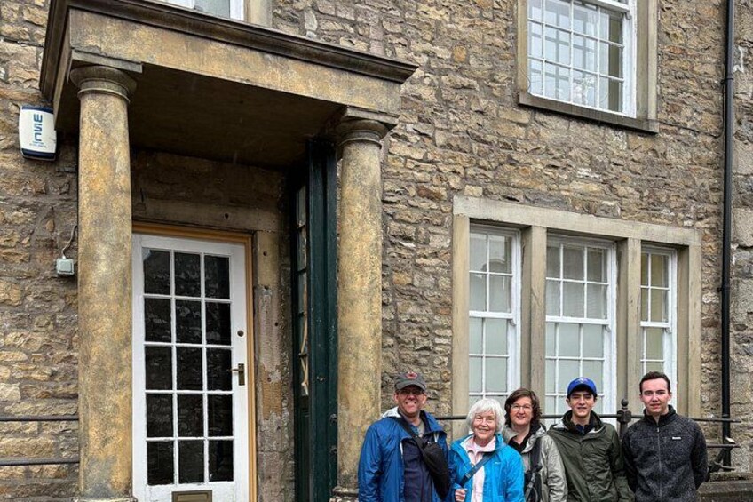 Outside Skeldale House whilst set dressing is taking place. 5