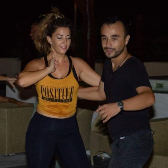Two people dancing. 5