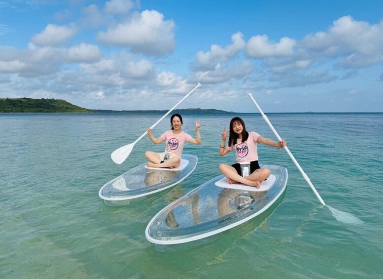 Picture 1 for Activity Miyakojima: Private Clear SUP Experience with Photos 3