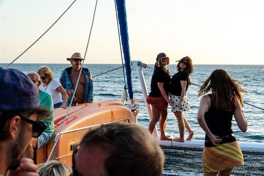 Lagos: Sunset Catamaran Tour Music and Bar Aboard 2