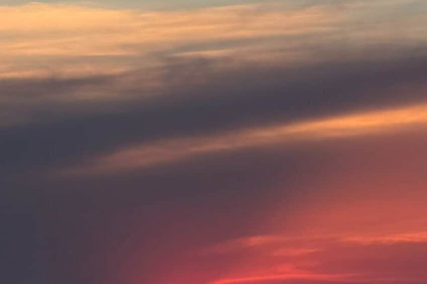 A sky with clouds and a sunset. 3