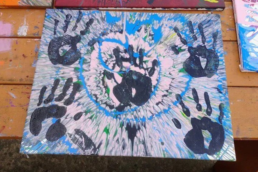 Splatter Painting Experience at Picassos Splat Room 2