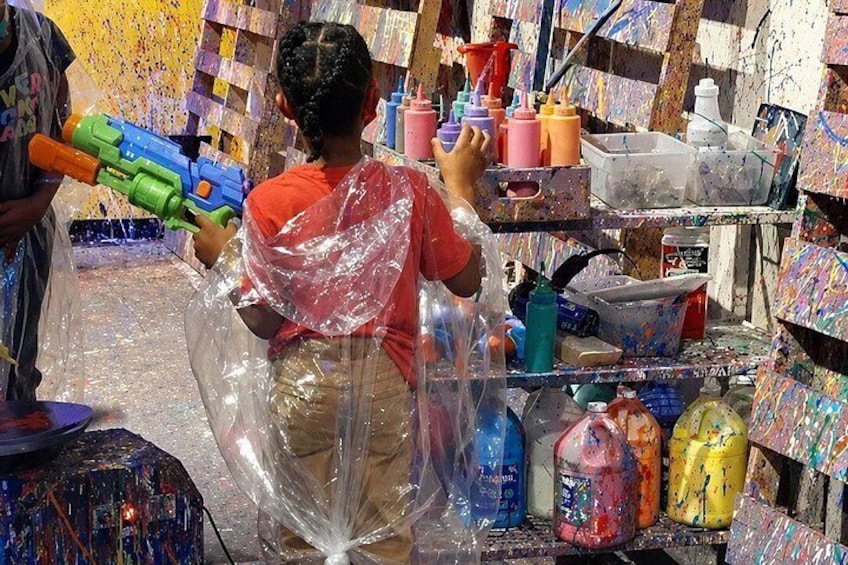 Splatter Painting Experience at Picassos Splat Room 2