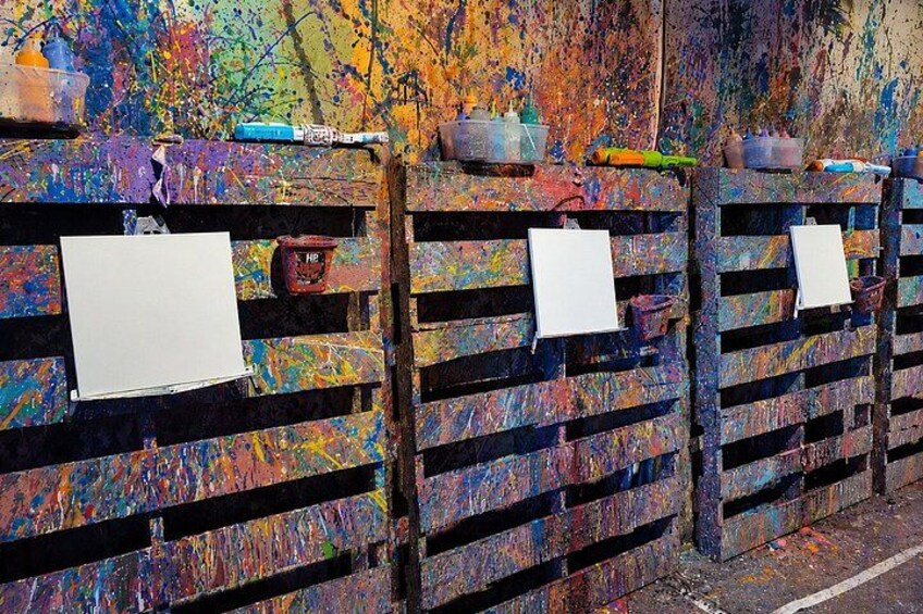 Splatter Painting Experience at Picassos Splat Room 3