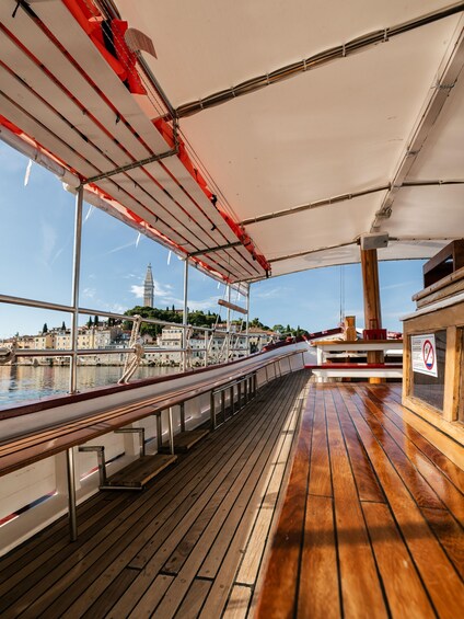 Picture 13 for Activity Rovinj: Sunset Lim Fjord Tour with BBQ, Swimming & Dolphins 2