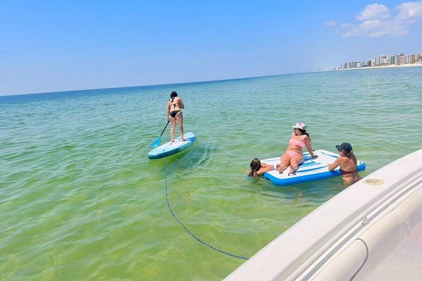 Private Cruise With Floating Island and a Paddle Board 5