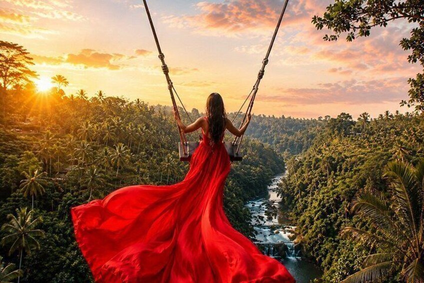 Ubud Waterfalls, Tegalalang Rice Teracces With Bali Swing Tour 2