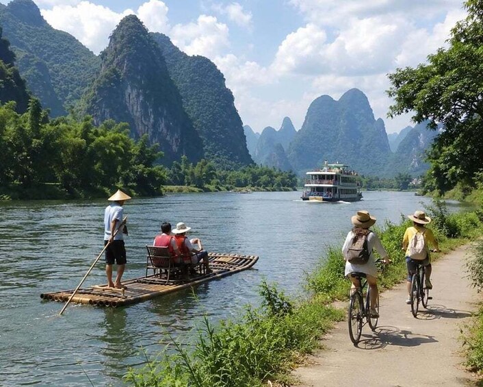 Guilin Li River 3/4-Star Cruise,Opt Yangshuo Cycling/Rafting 1