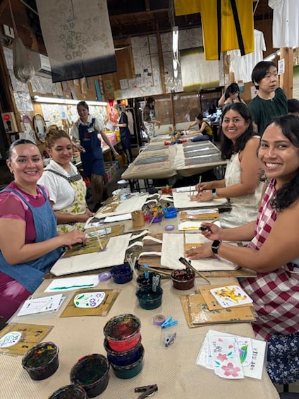 Picture 7 for Activity Kyoto: Kyo-Yuzen Dyeing Workshop & Nijo Castle + Palace Tour 3