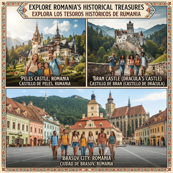 From Bucharest: Dracula Castle, Peles and Brașov Day Trip 4