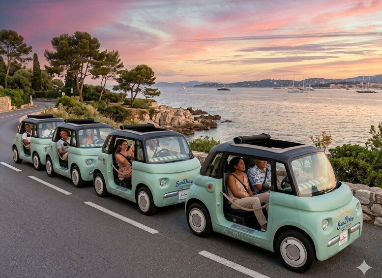 Antibes: Tour in a 100% electric Fiat Topolino 1