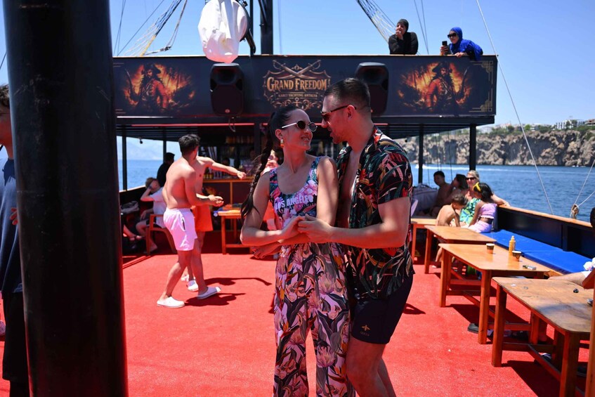 Picture 1 for Activity Antalya: Duden Party Boat w/Cave & Under Waterfall by Zodiac 5