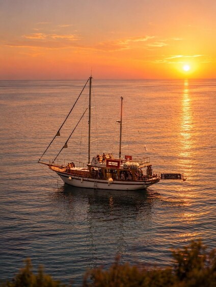 Picture 1 for Activity Hersonissos: Sunset Boat Cruise with Dinner & Swim stops 3