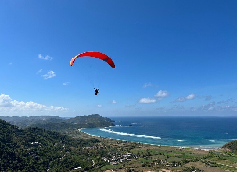 Picture 6 for Activity Lombok: Tandem Paragliding, Tanjung Aan Beach, & Sunset 3