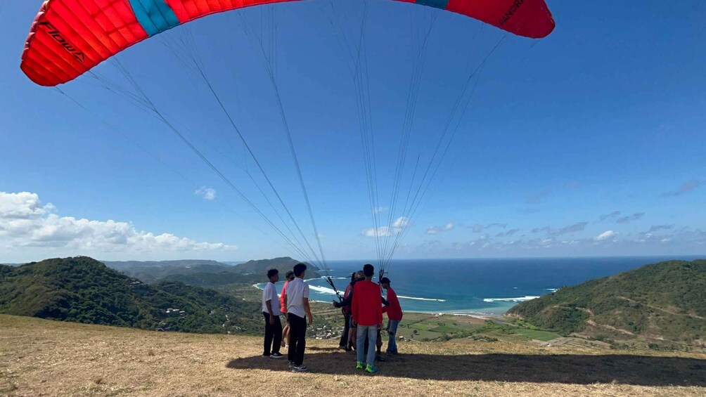 Picture 8 for Activity Lombok: Tandem Paragliding, Tanjung Aan Beach, & Sunset 2
