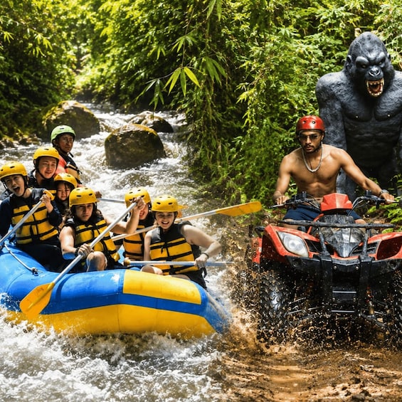 Bali: Ubud ATV Gorilla Statue and River Rafting with Lunch 1