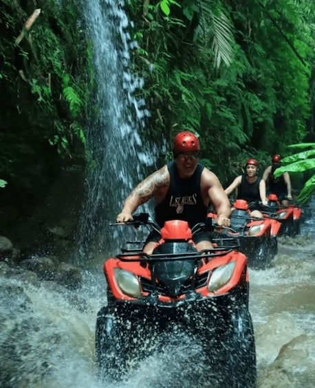 Picture 10 for Activity Bali: Ubud ATV Gorilla Statue, Waterfall, Rafting & Lunch 4