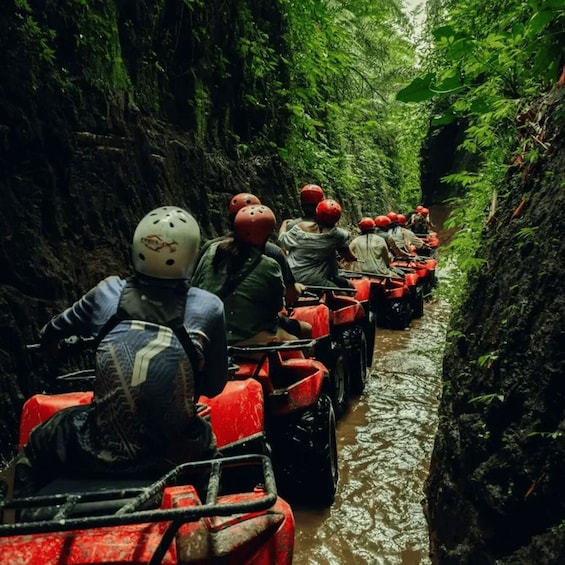 Picture 8 for Activity Bali: Ubud ATV Gorilla Statue, Waterfall, Rafting & Lunch 5