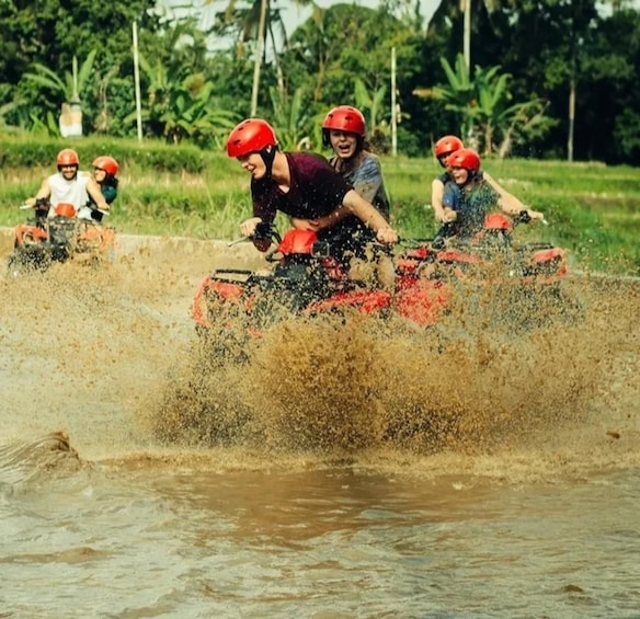 Picture 6 for Activity Bali: Ubud ATV Gorilla Statue, Waterfall, Rafting & Lunch 5