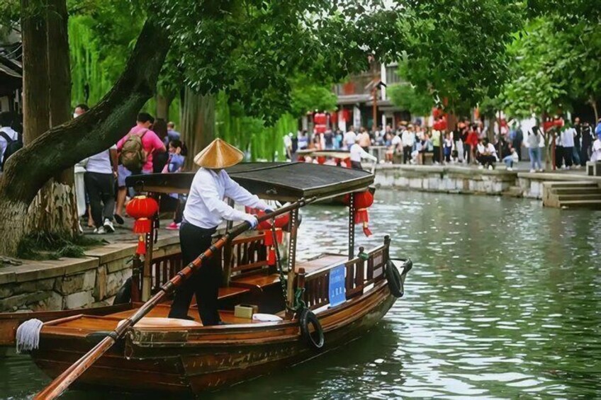 Shanghai Day Tour: Zhujiajiao & City Highlights with Boat Ride 1