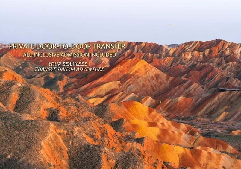 A rugged landscape with layered rock formations. 5