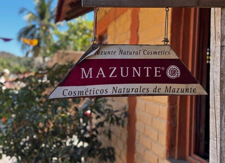 A sign for Mazunte Natural Cosmetics. 1