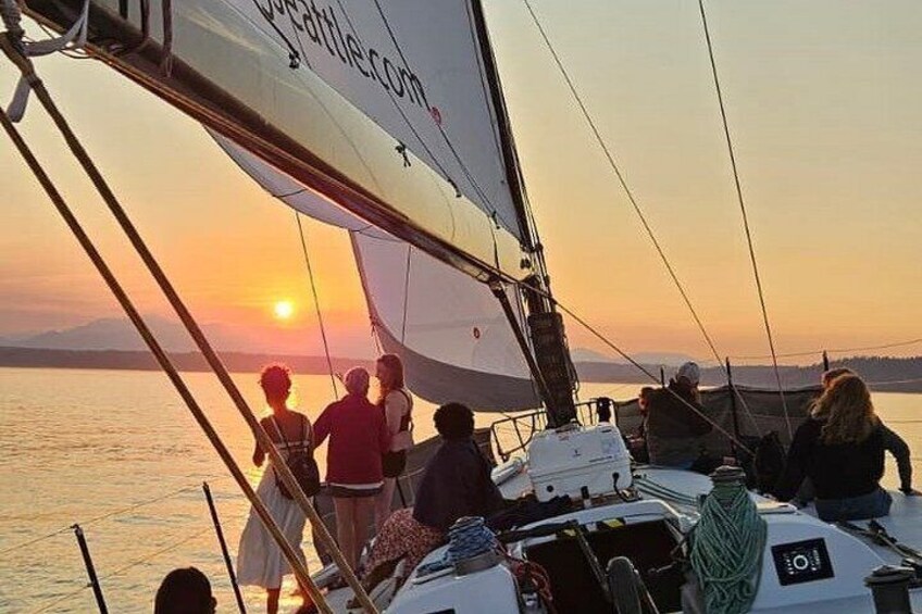 Seattle Golden Gardens Sunset Sail 70ft Boat Tour 1